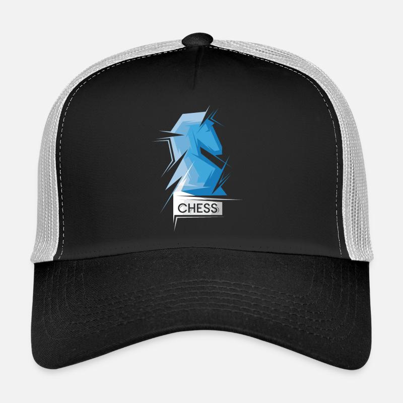 Symbole abstrait Origami cheval d’échecs Illustration Casquette trucker 