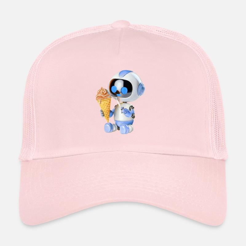 Roboter Eis Trucker Cap
