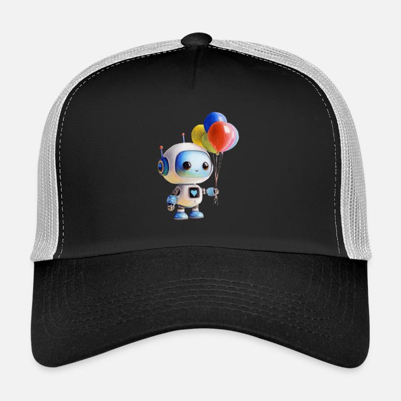 Robot Balloon - Trucker Cap - black/stone grey