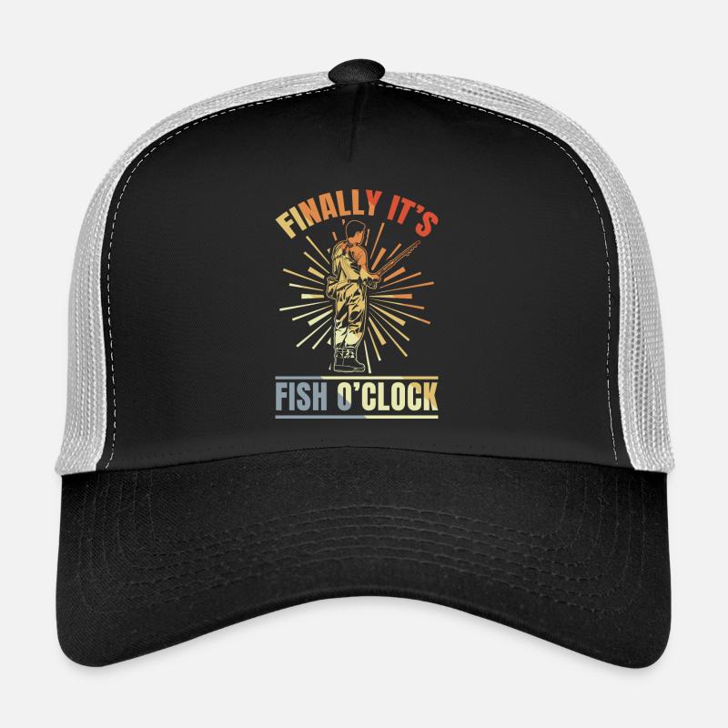 Finally It's Fish Clock Trucker Cap