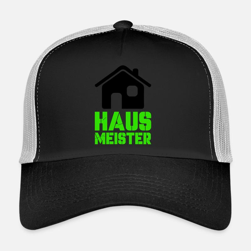 hausmeister 1 - Trucker Cap - Schwarz/Steingrau