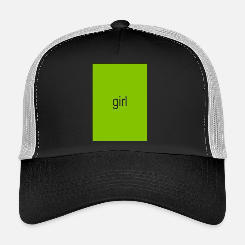 Mädchen - Trucker Cap - Schwarz/Steingrau