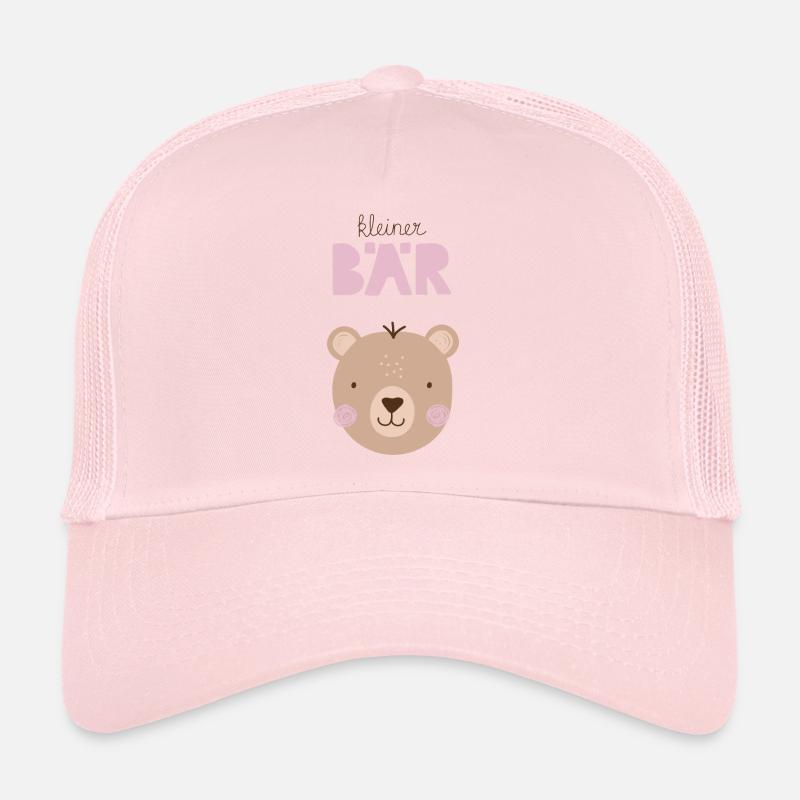 Petit Ours Rose Casquette trucker 