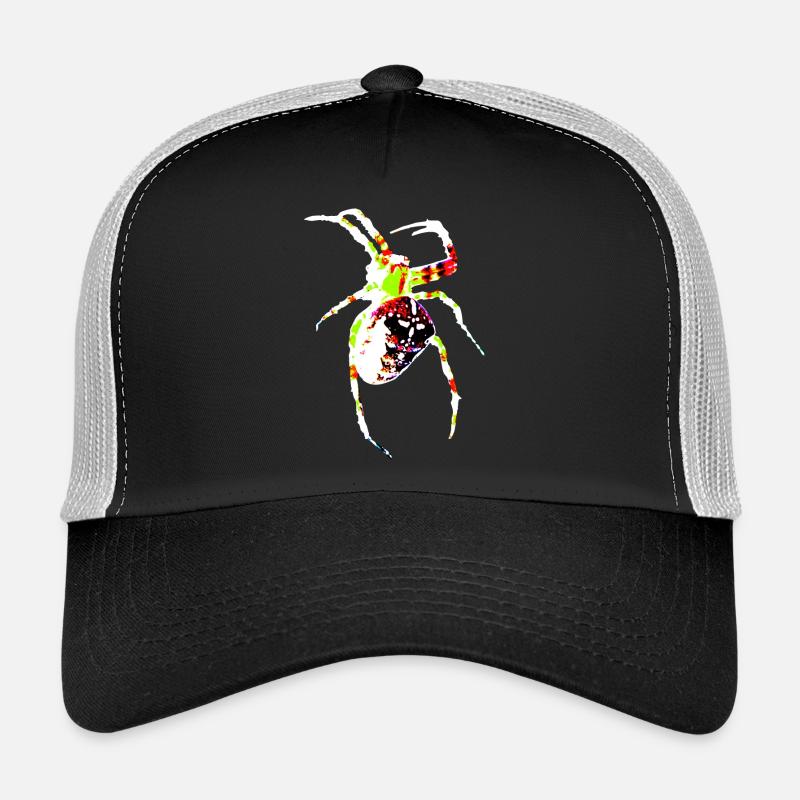 Araignée aux couleurs vives Casquette trucker 