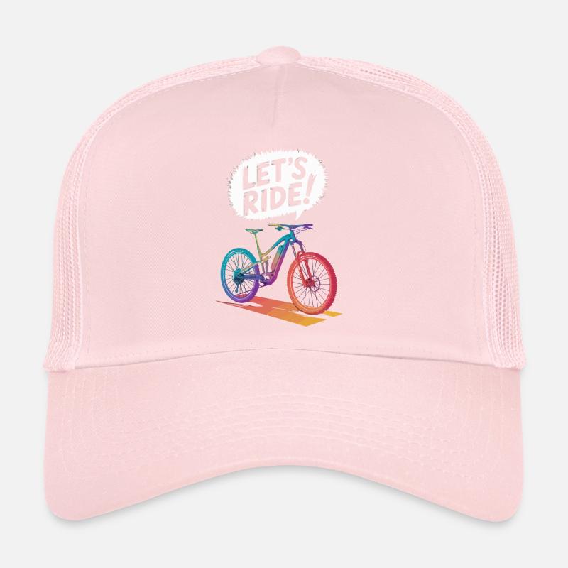 Conception vibrante de balade en VTT Casquette trucker 
