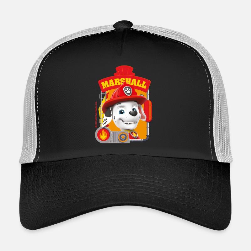 Paw Patrol Marshall Charakterdesign - Trucker Cap - Schwarz/Steingrau