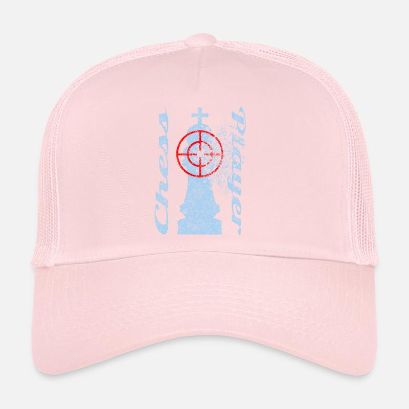 Motif d’échecs avec roi Casquette trucker 