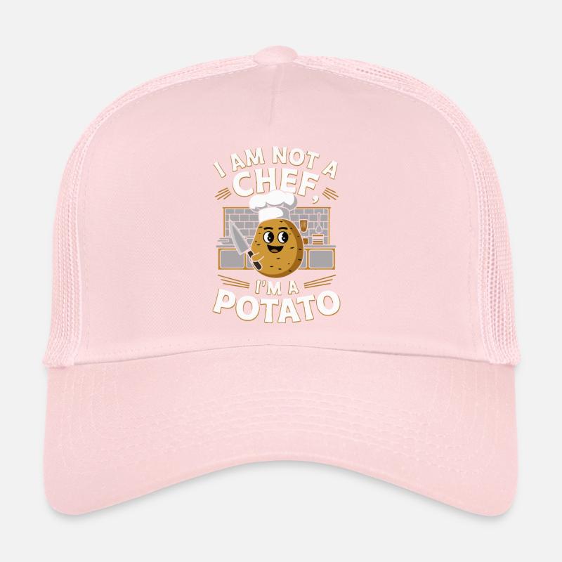 Illustration ludique de chef de pomme de terre Casquette trucker 