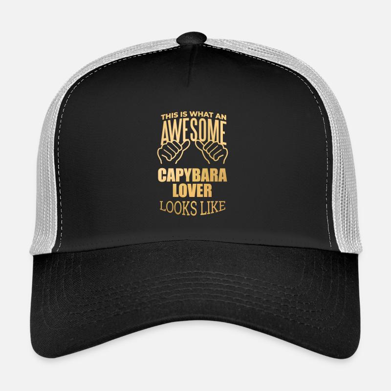 Capybara - Trucker Cap - Schwarz/Steingrau