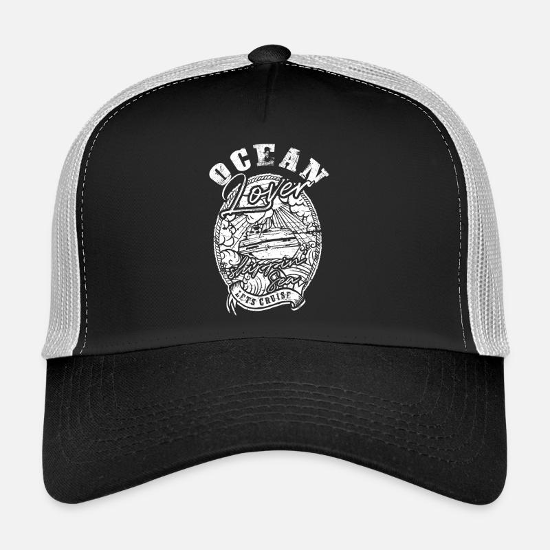 Ocean Lover Kreuzfahrt - Trucker Cap - Schwarz/Steingrau