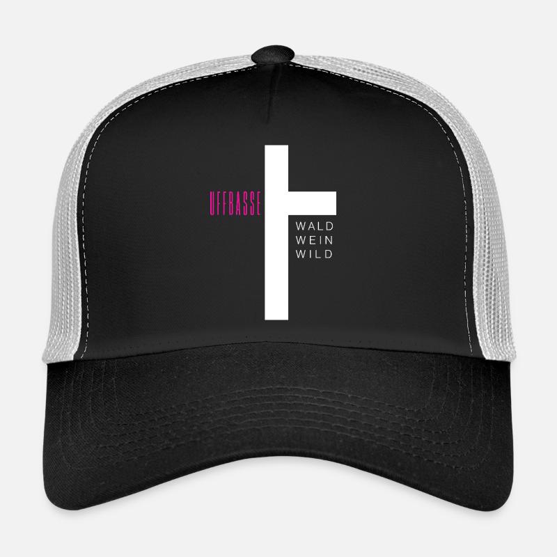Johannis kreuz - Trucker Cap - Schwarz/Steingrau