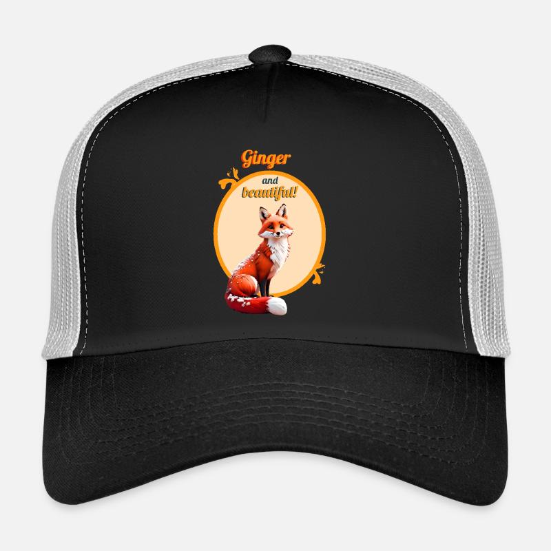 Ce beau renard roux - Casquette trucker - noir/gris pierre