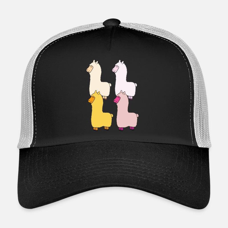 Lama coloré Casquette trucker 