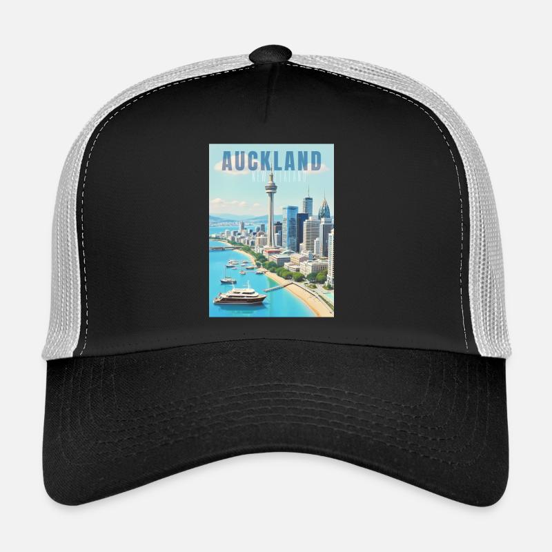 Auckland Skyline Trucker Cap