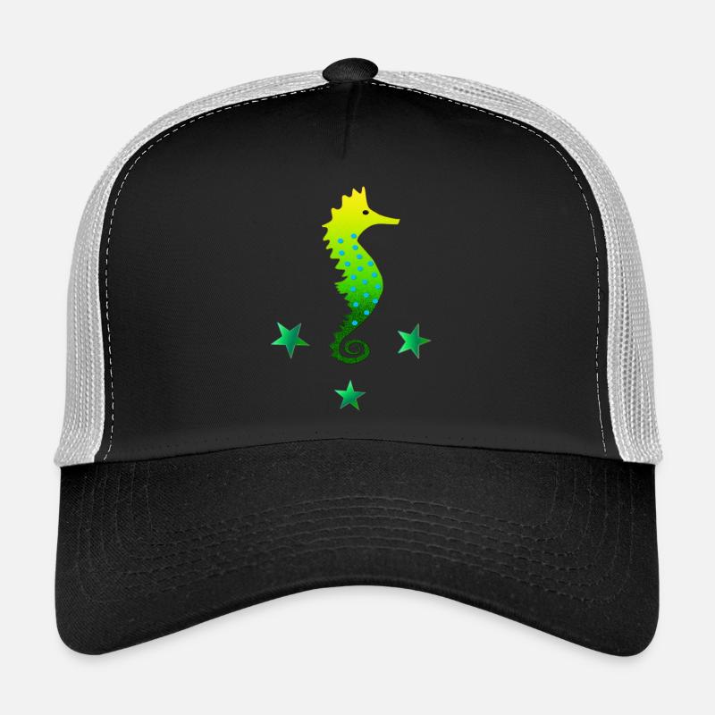 grünes Seepferdchen Seepferd schwimmen lernen Trucker Cap