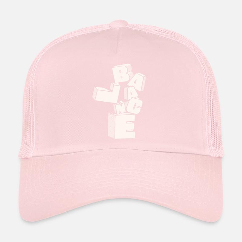 Équilibre en lettres 3D Casquette trucker 