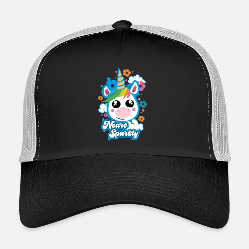 Neuro Sparkly Cute Unicorn - Trucker Cap - black/stone grey