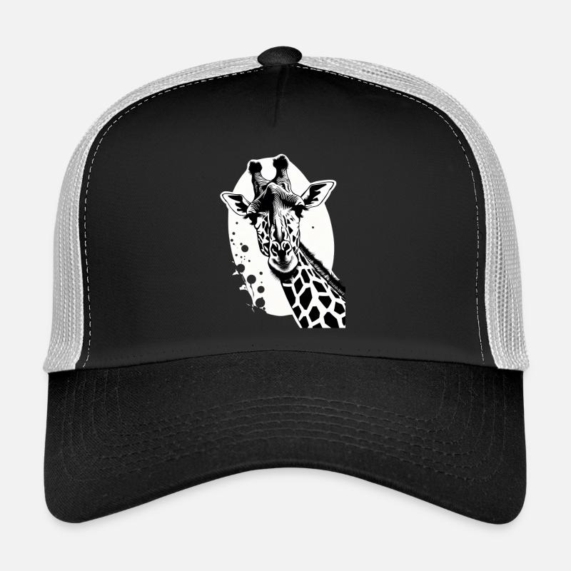 Giraffe im Tattoo Style Trucker Cap