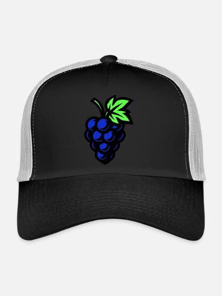Grapes Symbol Grapes - Trucker Cap - black/stone grey - Front
