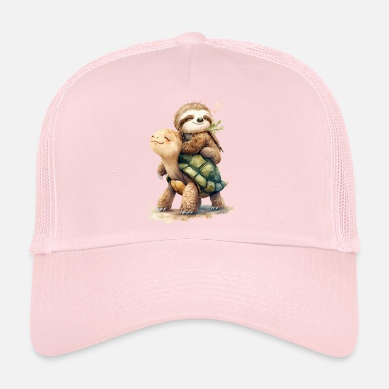 Sloth and Turtle on holiday 2 🦥🐢 Trucker Cap