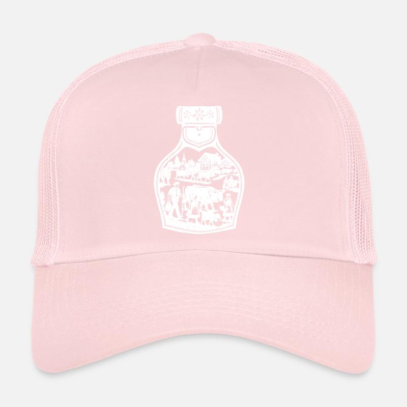 Descente alpine blanche Casquette trucker 