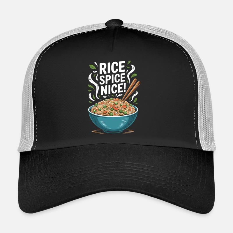 Fried Rice Spice Nice Hot Rice Trucker Cap