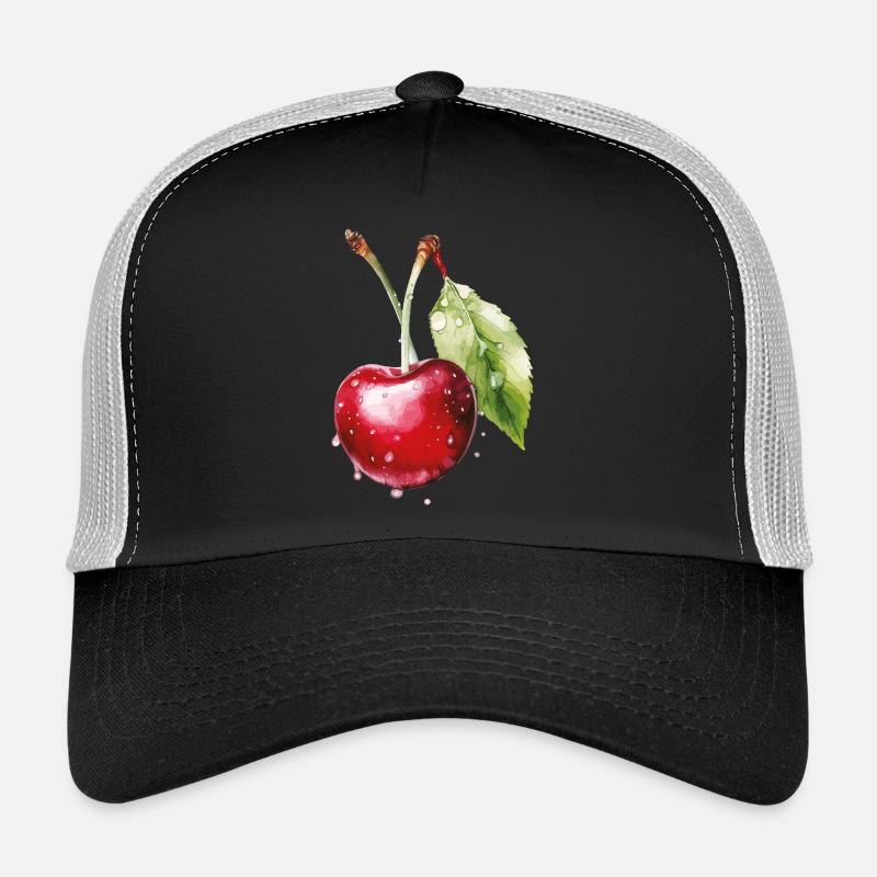 Fruity cherry with water droplets Trucker Cap