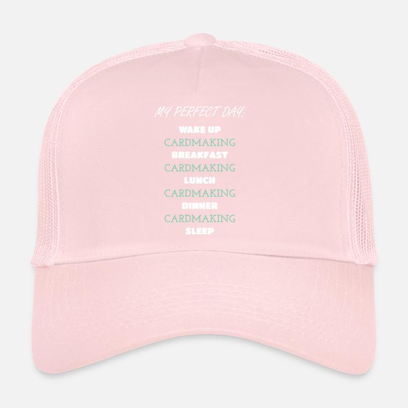 Conception de routine quotidienne de fabrication de cartes Casquette trucker 