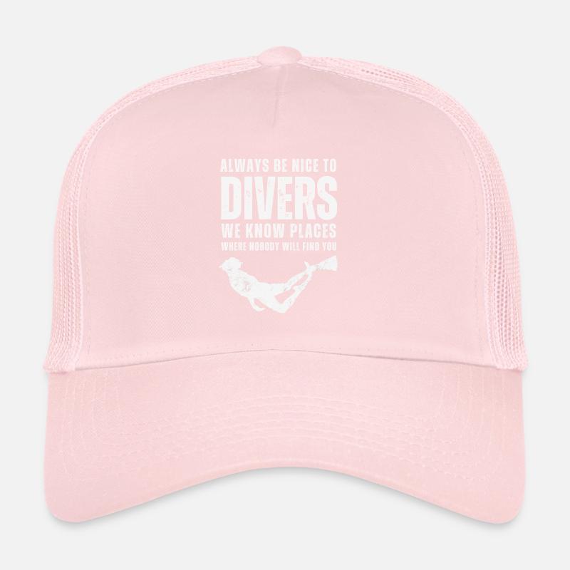 Soyez toujours gentil avec les plongeurs Casquette trucker 