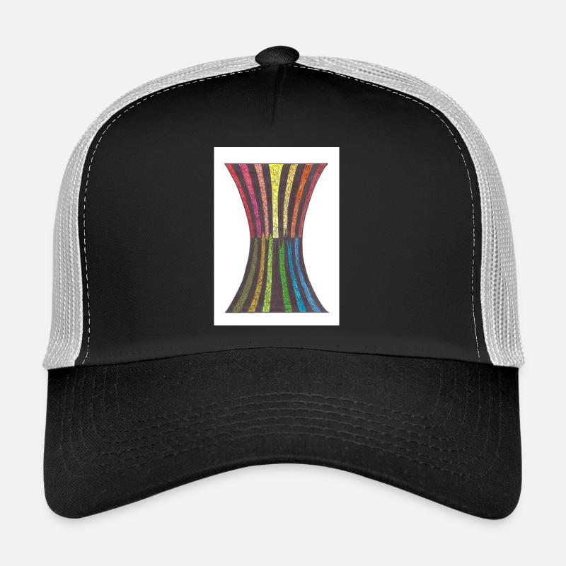 Black_Hole_A5 - Trucker Cap - Schwarz/Steingrau