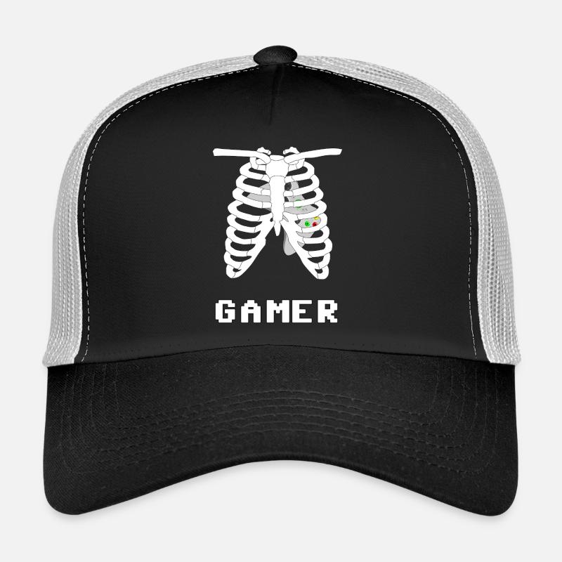 Pixel Gamer Truhe Trucker Cap