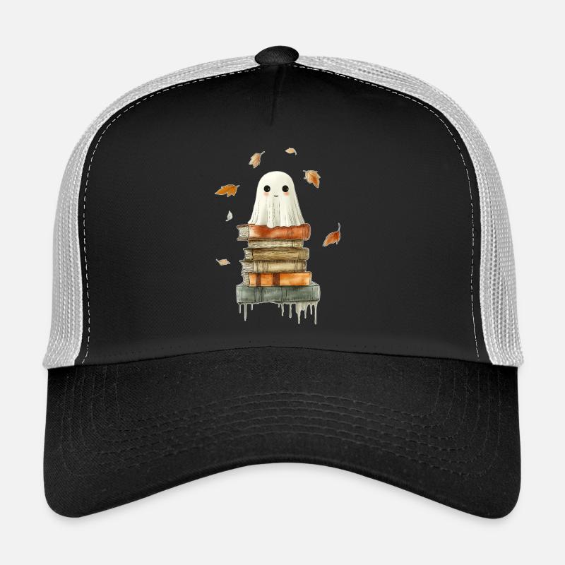 Fantôme avec des livres Casquette trucker 