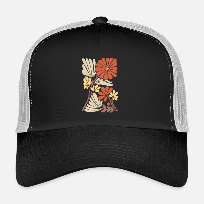 Motif floral boho Casquette trucker 