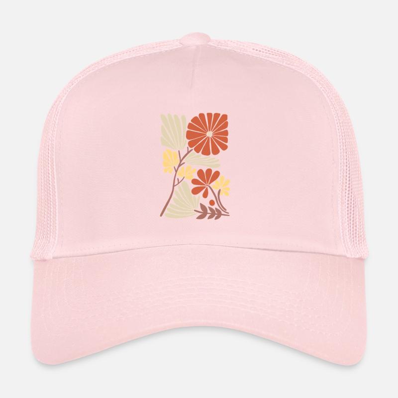 Boho Floral Pattern Trucker Cap