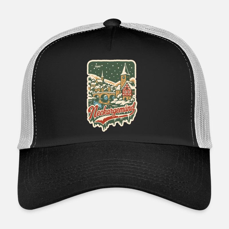 Neckargemünd Winteridylle - Trucker Cap - Schwarz/Steingrau