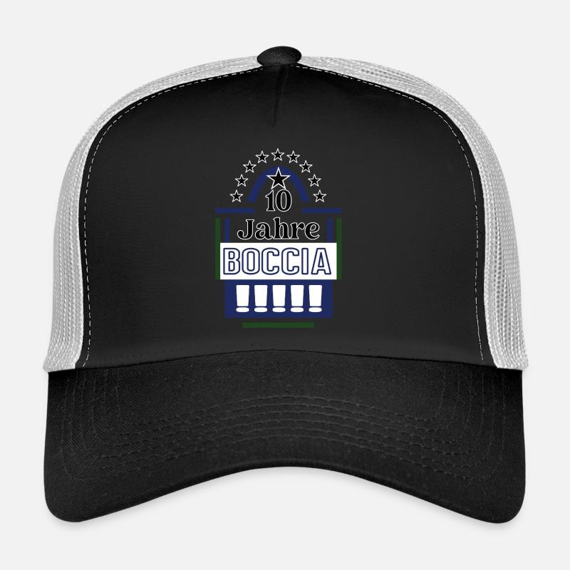 10 Years Boccia Anniversary Boccia Player Jubilee Trucker Cap