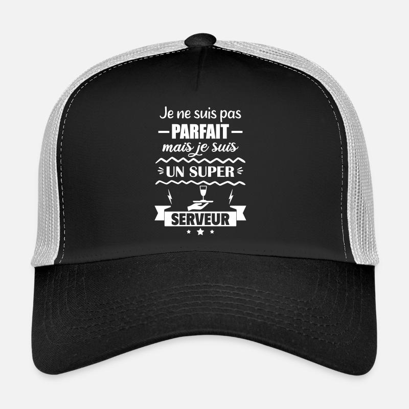 Nicht perfekt, aber toller Server - Trucker Cap - Schwarz/Steingrau