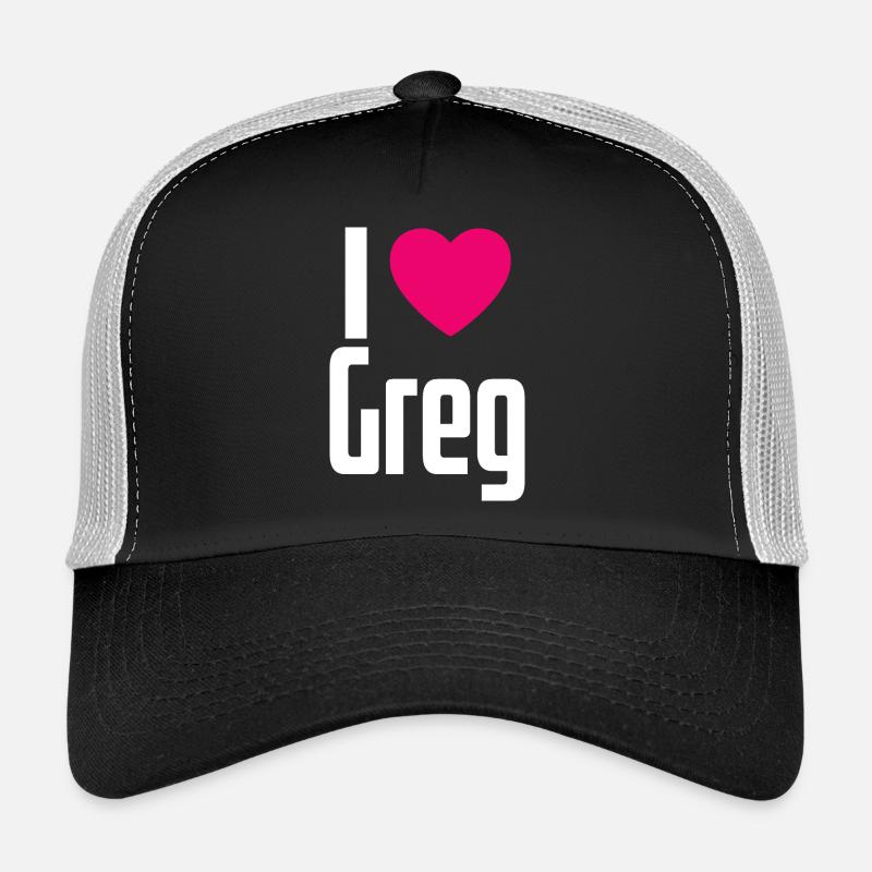 J’aime Greg Coeur rose J’aime Greg Casquette trucker 