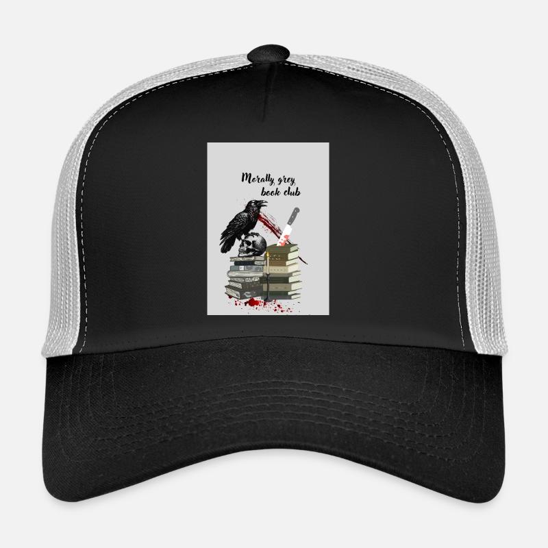 Moralisch Grauer Buchclub - Trucker Cap - Schwarz/Steingrau