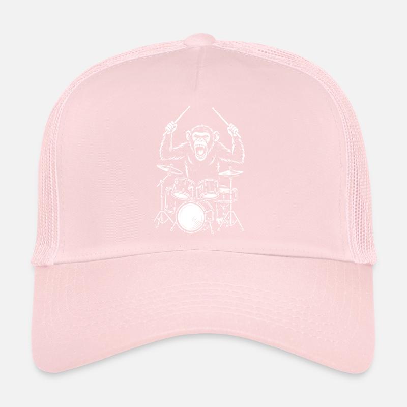 Drumming Chimp Band Trucker Cap
