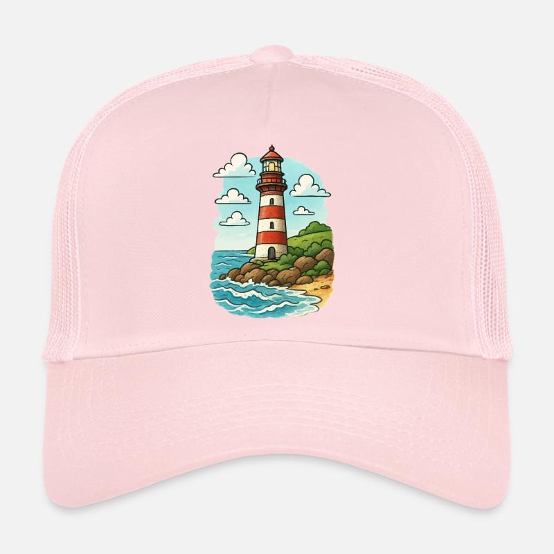 Leuchtturm am Küstenpfad Trucker Cap