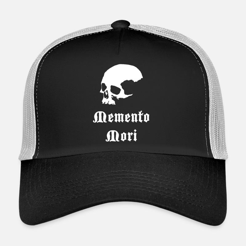 Schädel Memento Mori Gothic Druck Trucker Cap