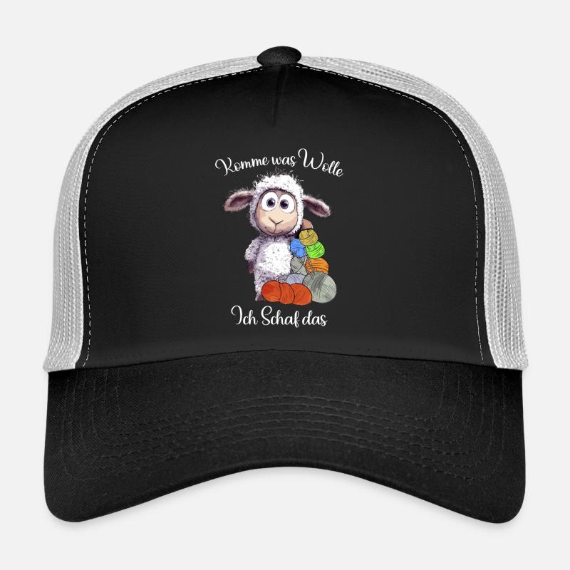 Schaf mit Wolle: Ich Schaf das Wortwitz Trucker Cap