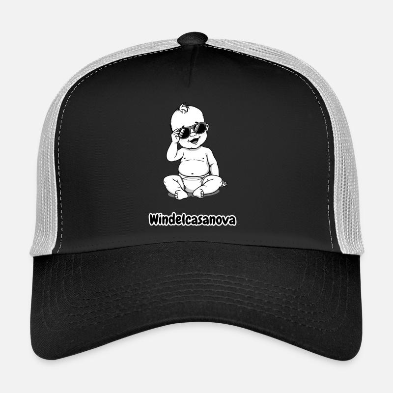 Windel Casanova - Trucker Cap - Schwarz/Steingrau