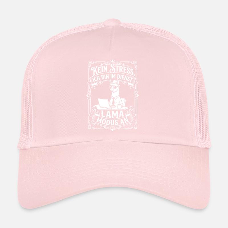 Lama de service – Pas de stress Casquette trucker 