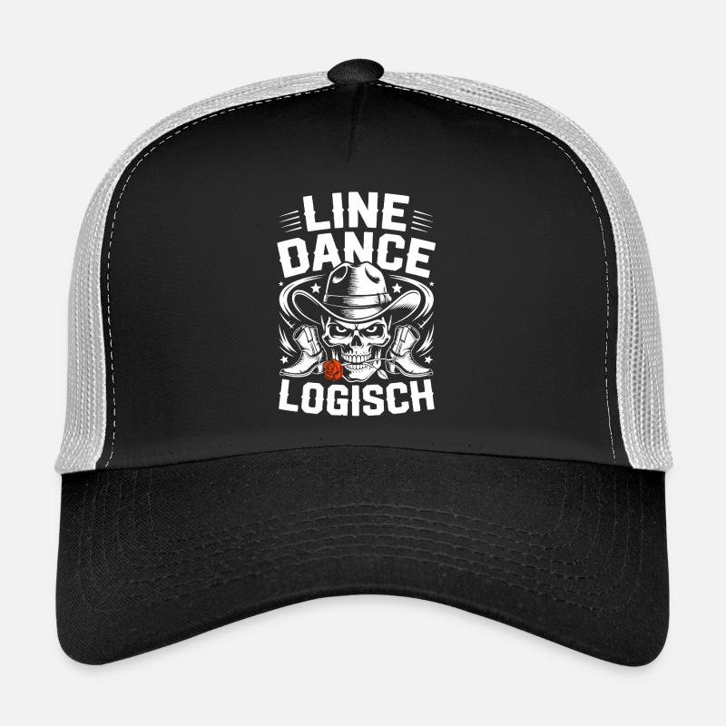 Crâne logique de la danse en ligne Casquette trucker 