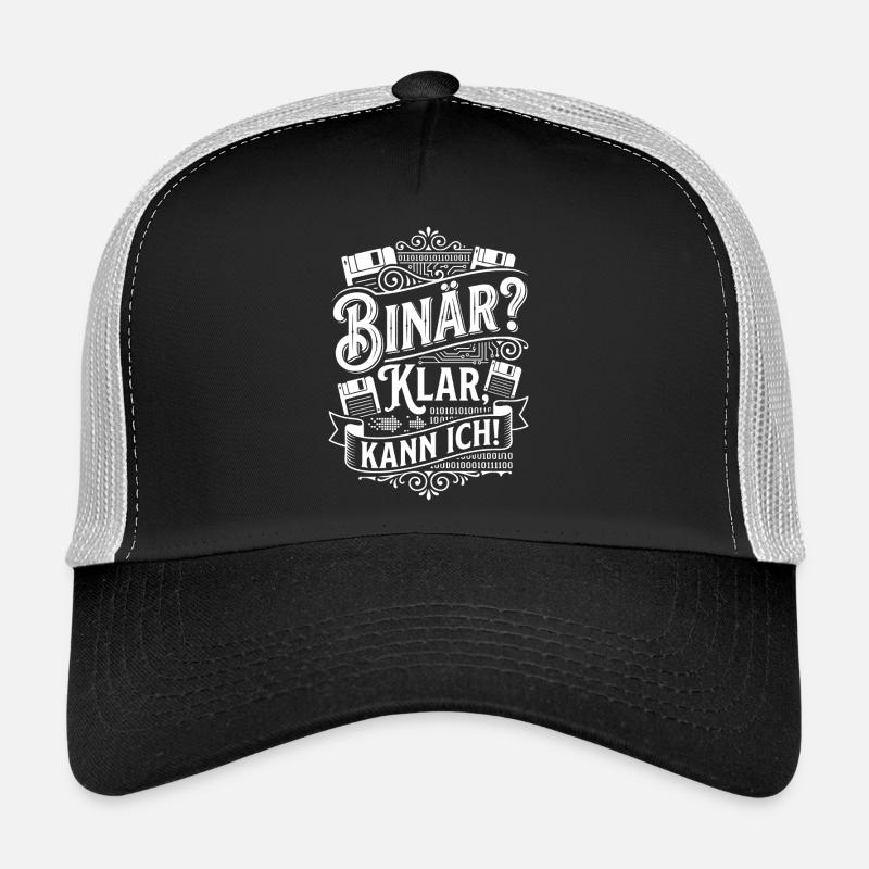 Binär Klar Kann Ich – Tech Humor - Trucker Cap - Schwarz/Steingrau