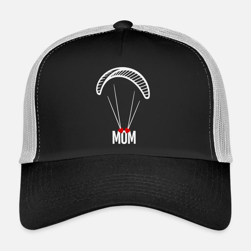 Conception de cœur parachute Mom Parachute Casquette trucker 