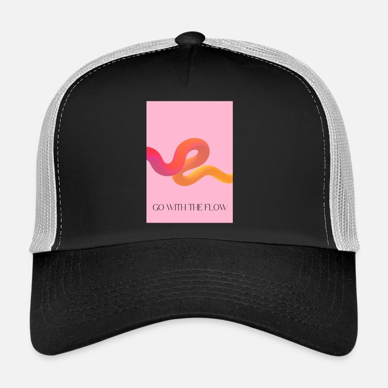 Going with the flow - Trucker Cap - black/stone grey