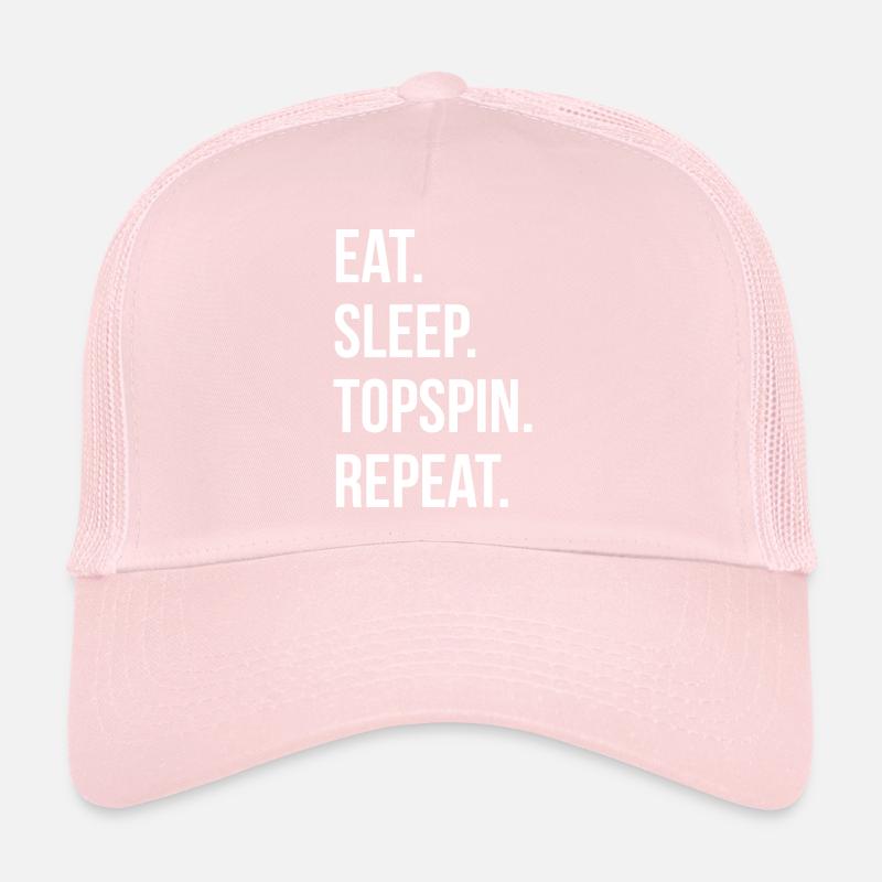 Eat Sleep Topspin Repeat Trucker Cap